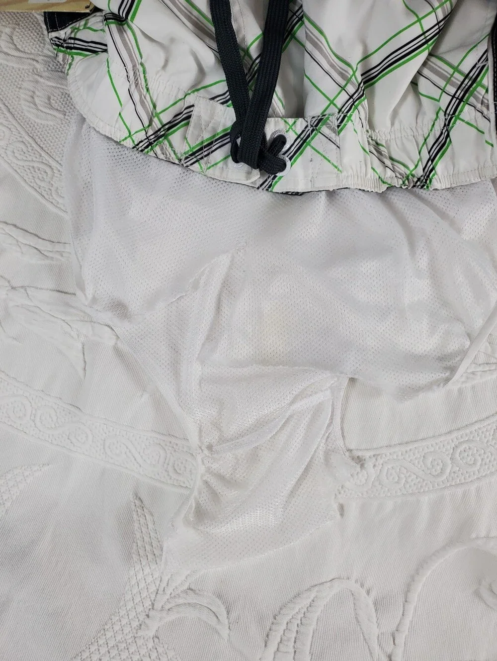 Op Plaid Splice Swim Shorts Size XL (40-42)